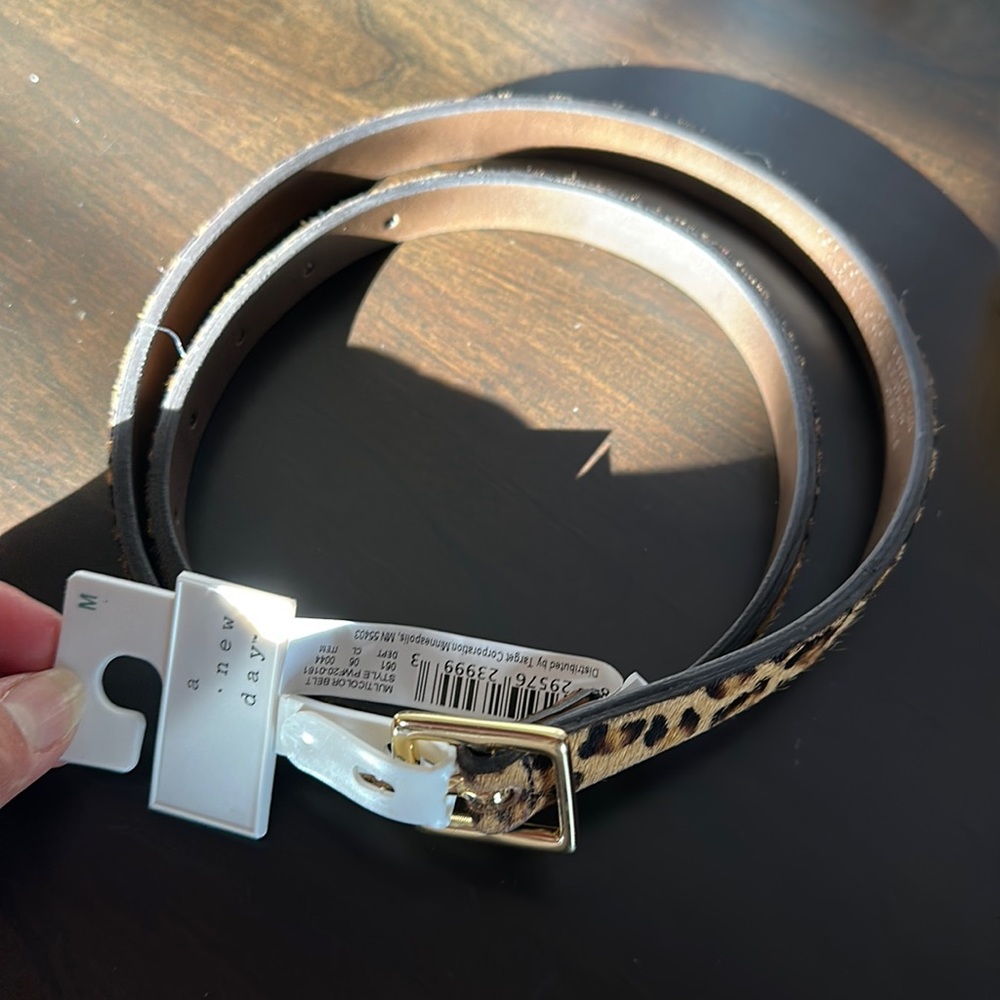 Cow leather belt